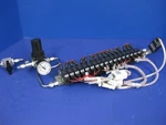 Smc 10-VZ110 Assembly W/ 17 Valves, Manifold, Regulator, Pressure Switch. Fixed Price $75.00.