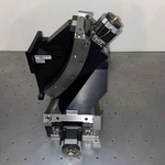 Newport Z1943A 2 Axis Goiniometric Pitch Roll Stage Cradle Rotation Huge. Fixed Price $2750.00.
