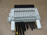 Smc Solenoid Assembly (12) VQ1110-5L Valves And Manifold 24VDC. Fixed Price $89.99.